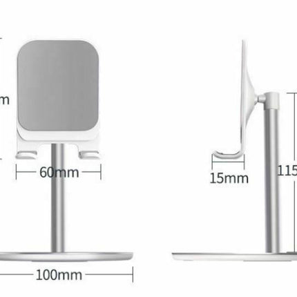 Universal Mobile Adjustable Holder Tablet Desk Top Stand Aluminium iPhone Mount K1 - Go2buy Australia