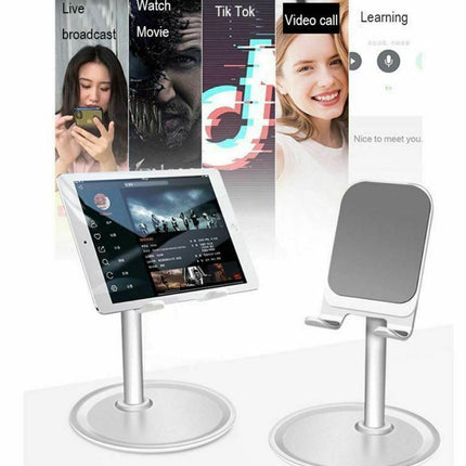 Universal Mobile Adjustable Holder Tablet Desk Top Stand Aluminium iPhone Mount K1 - Go2buy Australia