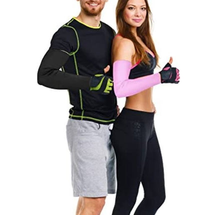 UV Sun Protection Cooling Arm Sleeves For Basketball Running Cycling Golf (7 Colors Available) - Go2buy Australia