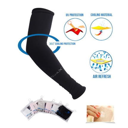 UV Sun Protection Cooling Arm Sleeves For Basketball Running Cycling Golf (7 Colors Available) - Go2buy Australia