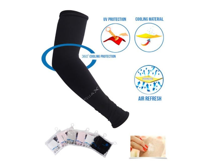 UV Sun Protection Cooling Arm Sleeves For Basketball Running Cycling Golf (7 Colors Available) - Go2buy Australia