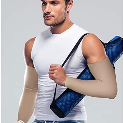 UV Sun Protection Cooling Arm Sleeves For Basketball Running Cycling Golf (7 Colors Available) - Go2buy Australia