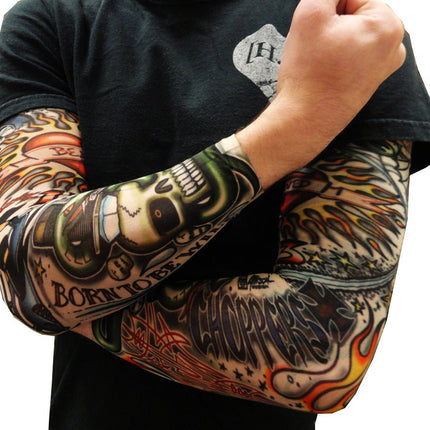 UV Sun Protection Fake Temporary Nylon Tattoo Unisex Sleeves (1PCS) - Go2buy Australia
