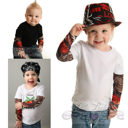 UV Sun Protection Fake Temporary Nylon Tattoo Unisex Sleeves For Kids (1PCS) - Go2buy Australia