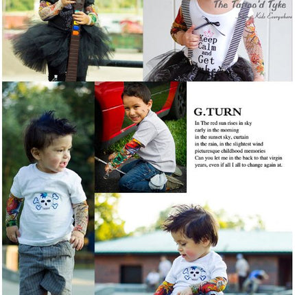 UV Sun Protection Fake Temporary Nylon Tattoo Unisex Sleeves For Kids (1PCS) - Go2buy Australia