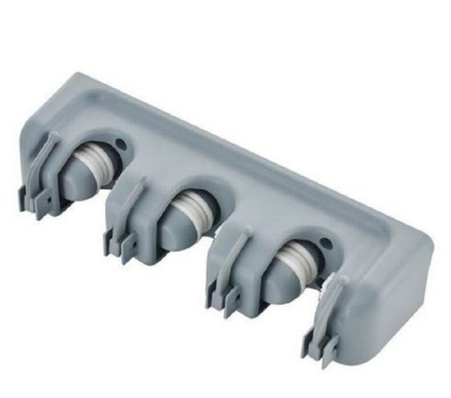 Wall Mounted Mop Broom Brush Holder Organizer Hanger Storage Tools 3 Rack - Go2buy Australia