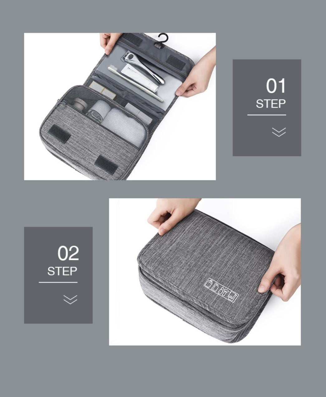 Waterproof Travel Cosmetic Toiletry Makeup Wash Hanging Bag Organizer Storage AU - Go2buy Australia