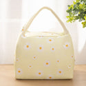 Insulated Daisy Lunch Bag Tote Container For Women Kids Office Work School (6 Colors Available)